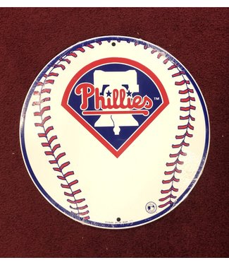 MLB LS5856912 Circle Philadelphia Phillies Baseball Tin Sign