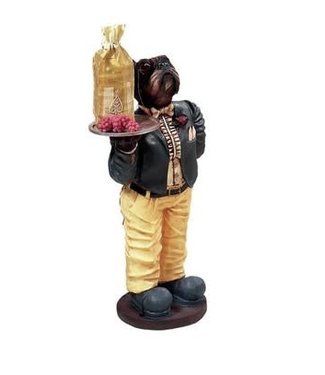 Dog Waiter  Outdoor Statue ODR155