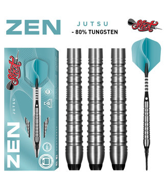 SHOT Zen Jutsu SOFT Tip Dart Set - 80% Tungsten - 18gm
