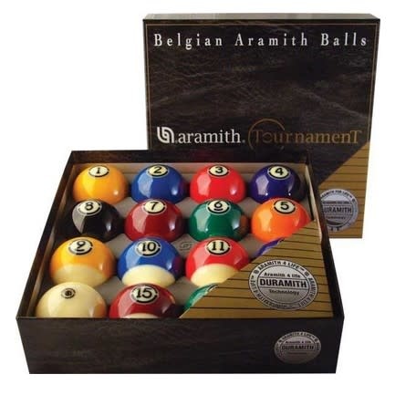 Aramith Black Tournament Ball Set - RR Games