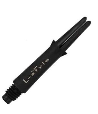 L-Style L-shaft Carbon Locked Straight Dart Shafts - Short Black