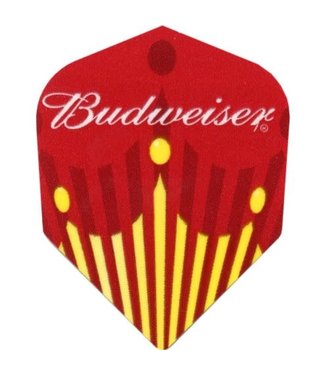 BUDWEISER DART FLIGHT SHAPE RED & CROWN