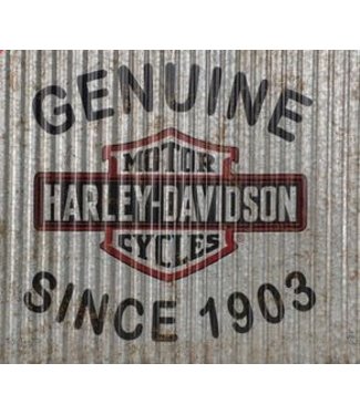 HARLEY DAVIDSON H-D HARLEY DAVIDSON GENUINE SINCE 1903 CORRUGATED METAL SIGN