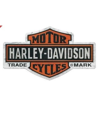 HARLEY DAVIDSON H-D HARLEY DAVIDSON NOSTALGIC BAR & SHIELD TIN SIGN