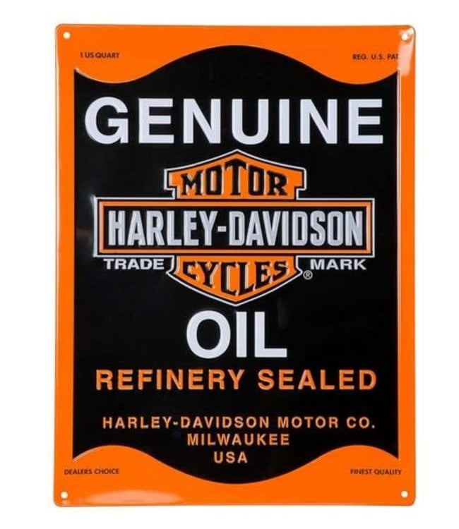 HARLEY DAVIDSON H-D Harley Davidson Oil Can Tin Sign