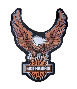 HARLEY DAVIDSON H-D Harley Davidson Bar & Shield Eagle Tin Sign
