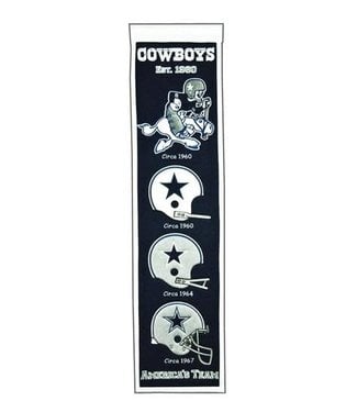 DALLAS COWBOYS HERITAGE BANNER 8"X32"