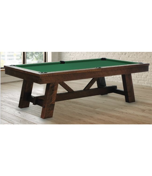 Tunbridge Weathered Brown Pool Table RR Games