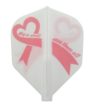 Fit Flight Big or Small Breast Cancer Awareness Dart Flights - Shape