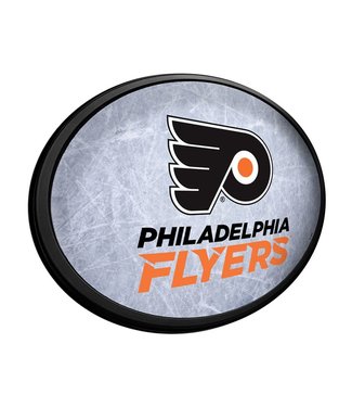 The Fan-Brand NHPHIL-40-02 Philadelphia Flyers Ice Rink Oval Slimline Lighted Wall Sign