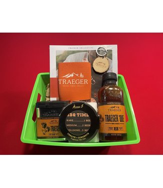 Traeger Wood Fire Grill Traeger Grill Gift Basket - Sauce, Rub, Book, Koozie, Coasters & Key Fob