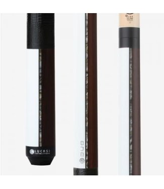 LZDU11 Black & White  Lucasi Custom® Pool Cue Stick