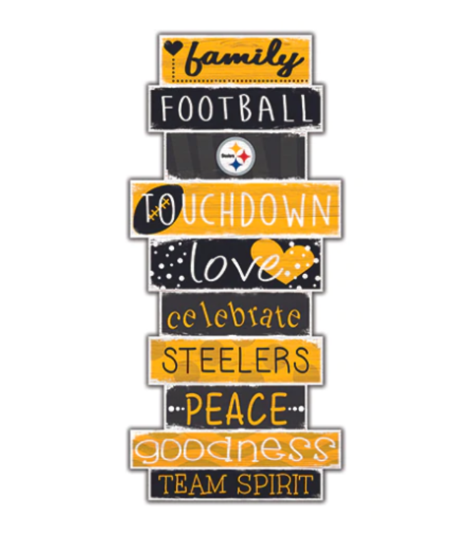 Celebration Stack 24in 0928- PITTSBURG STEELERS Sign