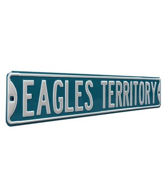 Authentic Street Signs Eagles Territory Philadelphia NFL Metal street  Sign  6" x 36"