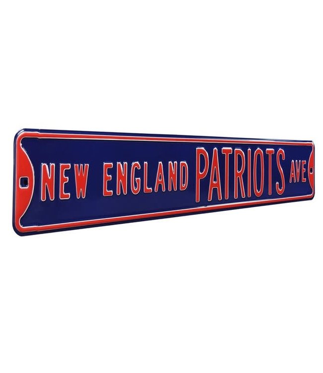 Authentic Street Signs New England Patriots Ave Metal Street Sign 6" x 36"