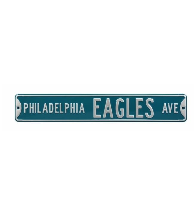 Philadelphia Eagles Ave Metal Street Sign - RR Games