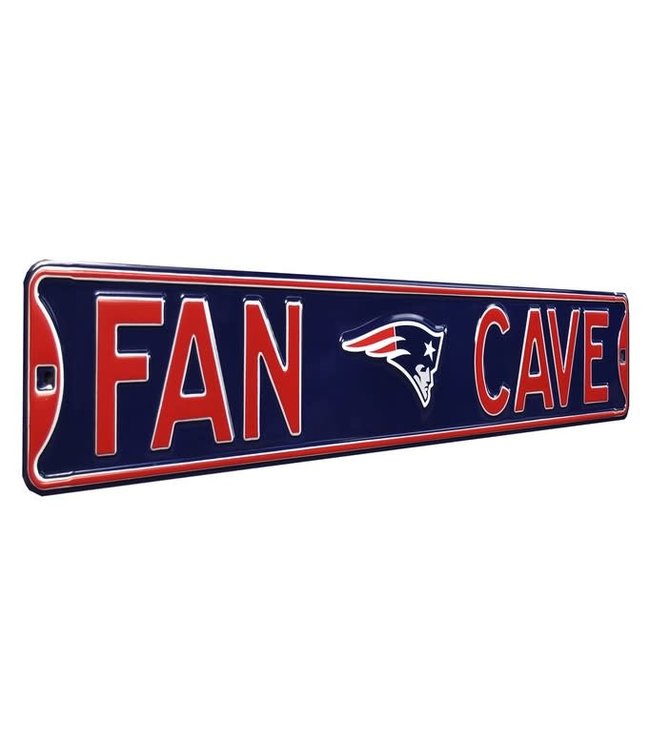 Authentic Street Signs Fan Cave New England Patriots Metal Street Sign