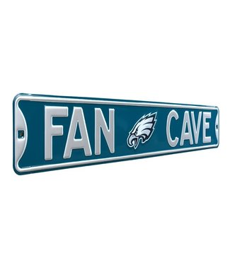 Authentic Street Signs Fan Cave Philadelphia Eagles Metal Street Sign 6" x 36"