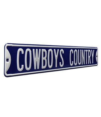 Authentic Street Signs Dallas Cowboys Country NFL Metal Street Sign 6" x 36"