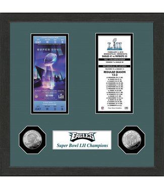 Eagles Super Bowl LII Ticket Framed Picture