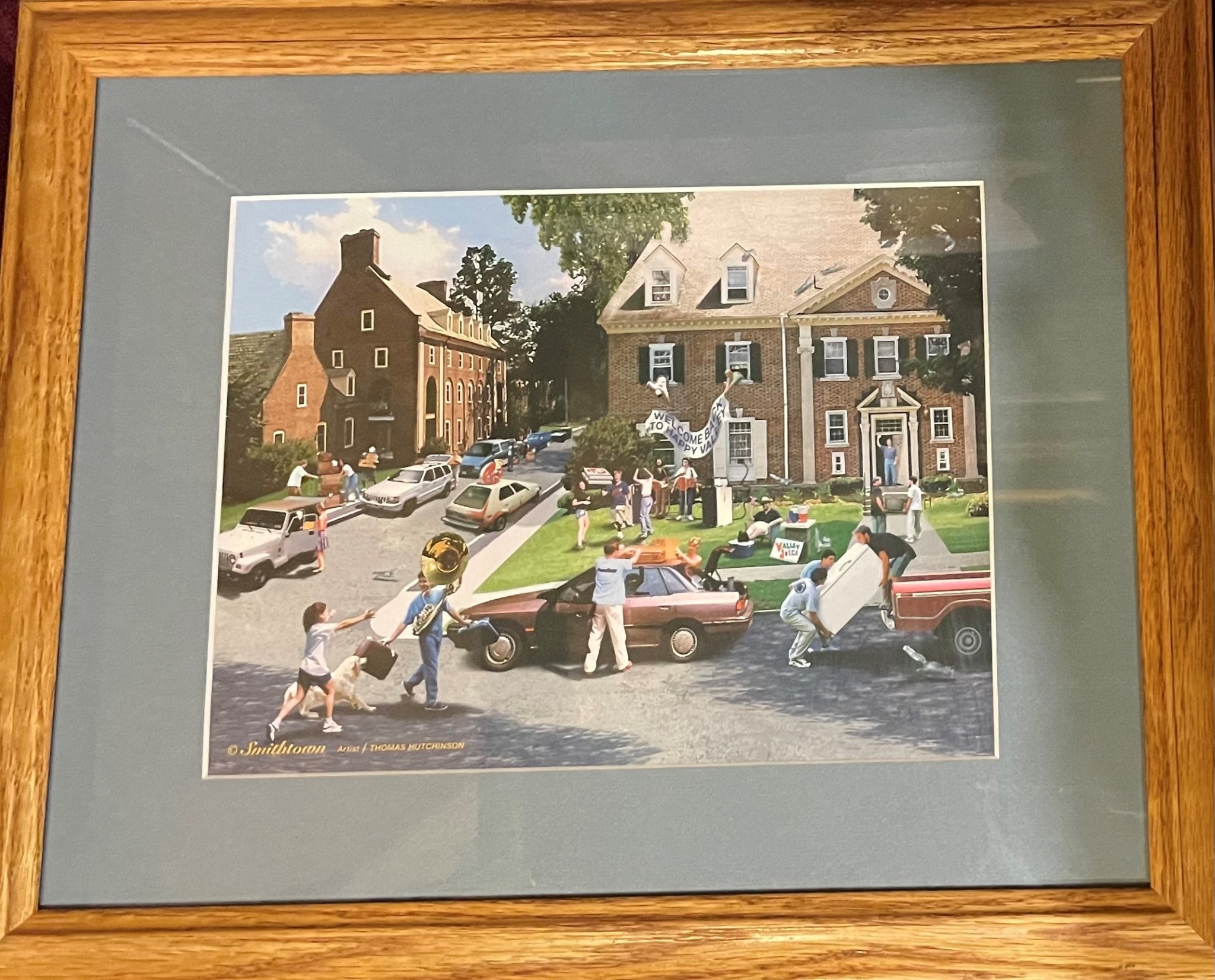 Penn State Move in Painting Framed Picture RR Games