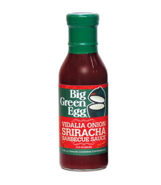 Big Green Egg 116536 Big Green Egg Vidalia Onion Sriracha BBQ Sauce 12FL Oz all natural gluten free No MSG