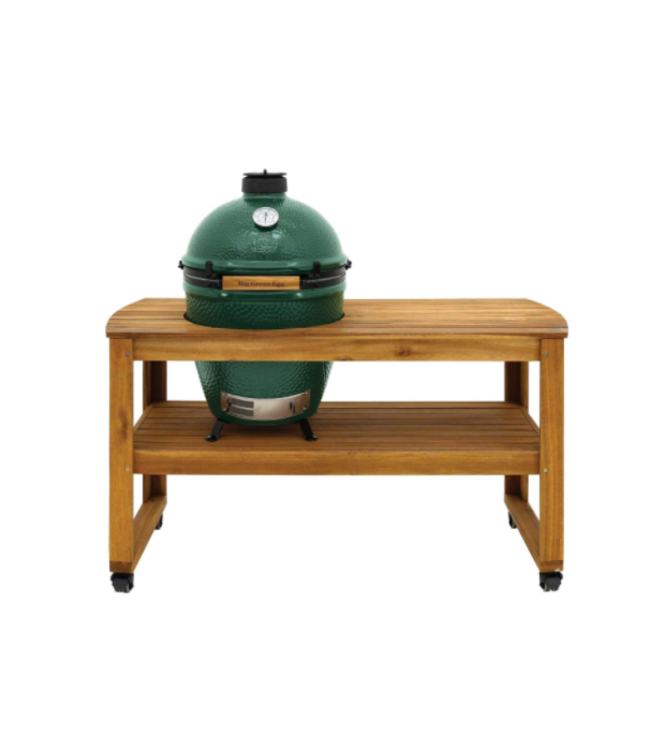 118257 Big Green Egg Large Grill Table Acacia Wood 31 in. H X 25 in. W