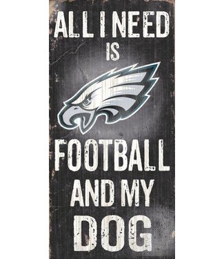 023-LS9278 PHILADELPHIA EAGLES FOOTBALL & MY DOG SIGN