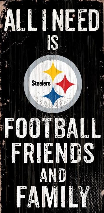 Pittsburgh Steelers NFL Metal Tacker Wall Sign