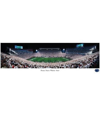 NCAA Penn State University #7 White Out stadium Bagged Panorama Picture