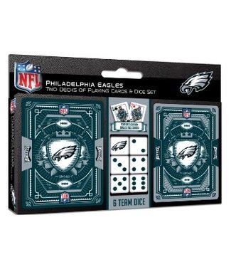 2 Pack Cards and Dice Set - Eagles