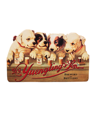 Yuengling Vintage Dog Metal Sign Small 17”w x 11”h