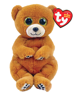 TY Duncan Brown Bear Beanie Bellies Plush Stuffed Animal