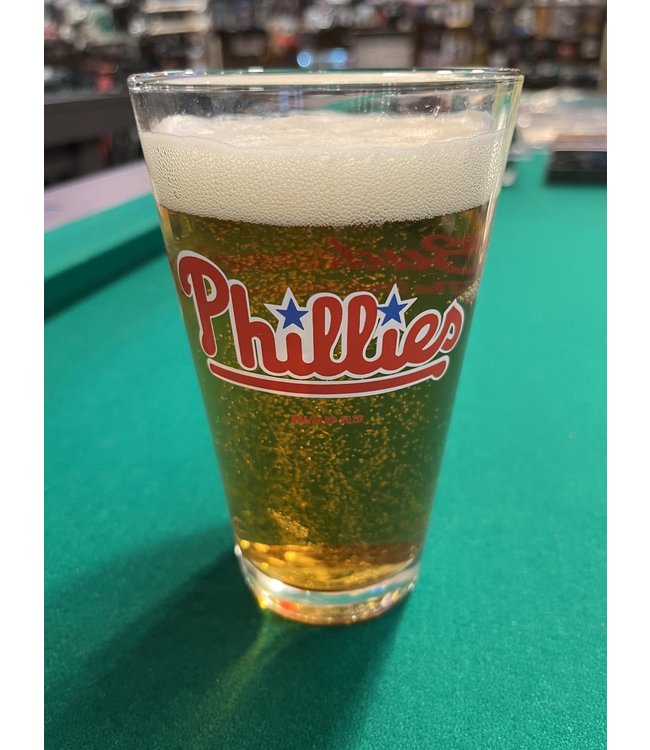 MLB Phillies Budweiser Glass