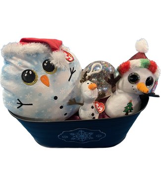 TY Snowman Olaf TY Plush Stuffed Animal Gift Basket