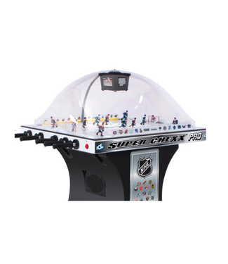Super Chexx Super Chexx NHL Custom Home Flyers / Away Pitts Penguins With Flyers Logo Black Base with Cup Holders Super Chexx Bubble Hockey