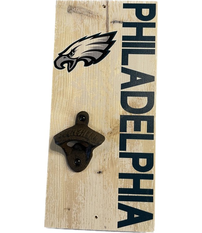 PHILADELPHIA EAGLES DISTRESSED BOTTLE OPENER