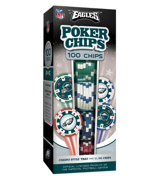 NFL Philadelphia Eagles Poker Game Chips 100pc