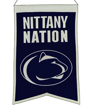 Penn State Nittany  Lions Nations Banner 14"x22"