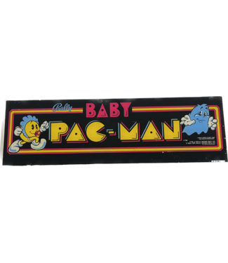 BABY PAC MAN Glass Marquee