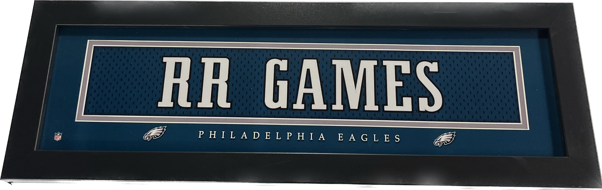 Philadelphia Eagles Inspired Green and Silver Editable Name Plates