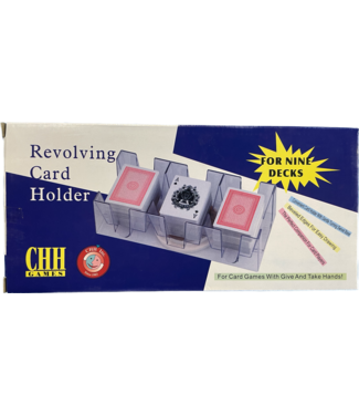 CHH Incorporated 9 Deck Revolving Card Holder with Lazy Susan