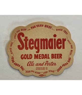 Vintage Stegmaier Gold Medal Beer Ale and Porter Beer Coaster - Set of 10 Coasters