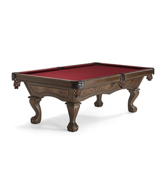 Brunswick Brae Loch 8ft Billiard Table in Nutmeg with Ball & Claw Legs
