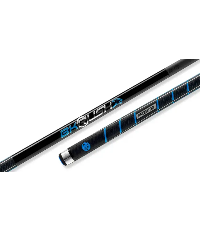 PREDATOR BLACK BK RUSH BREAK CUE - SPORT GRIP REVO 12.9MM CARBON