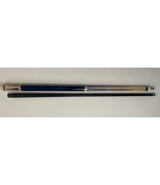 Pechauer JP07B-B Blue Custom Cue Stick with Rogue 12.4mm Carbon Fiber Shaft