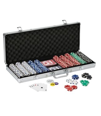 Fat Cat Hold em Dealer Poker Chip 500 ct. Set 11.5