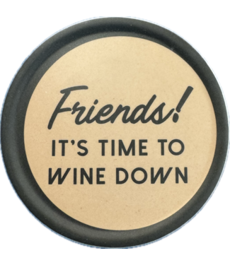 MONA B FRIENDS IT'S TIME TO WINE DOWN 4PK COASTERS