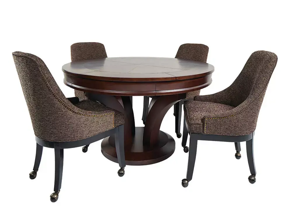 Presidential Hamilton Game Table Set with 4 Chairs Espresso RR