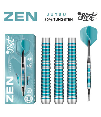 SHOT Zen Jutsu SOFT 2.0 Tip Dart Set - 80% Tungsten - 20gm